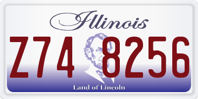IL license plate Z748256