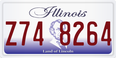 IL license plate Z748264