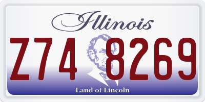 IL license plate Z748269
