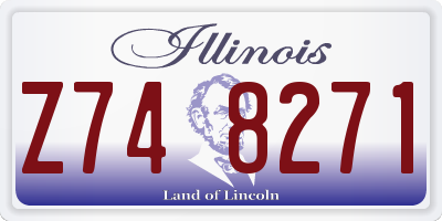IL license plate Z748271