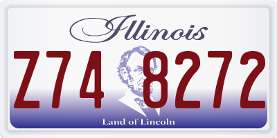 IL license plate Z748272