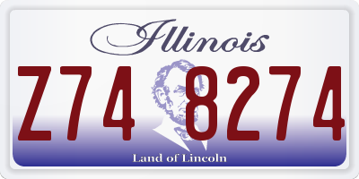 IL license plate Z748274