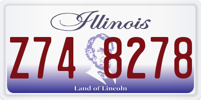 IL license plate Z748278