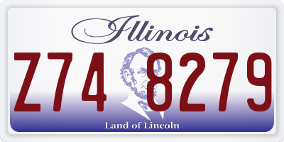 IL license plate Z748279