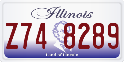 IL license plate Z748289