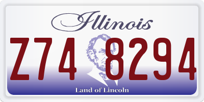 IL license plate Z748294