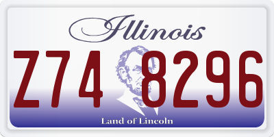 IL license plate Z748296