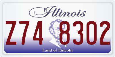 IL license plate Z748302