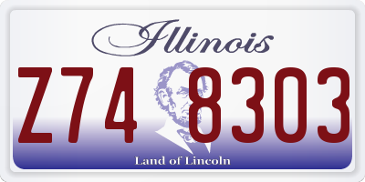 IL license plate Z748303