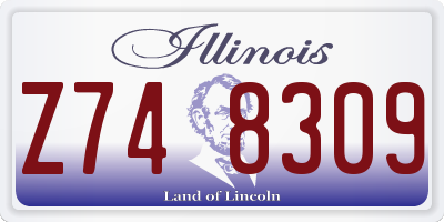 IL license plate Z748309