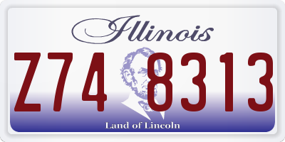 IL license plate Z748313