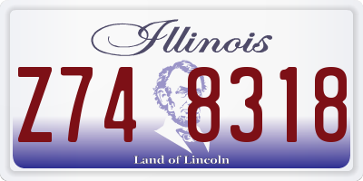 IL license plate Z748318