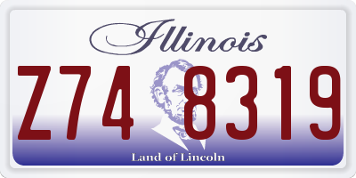 IL license plate Z748319