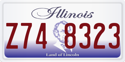 IL license plate Z748323
