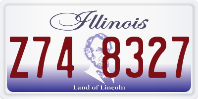 IL license plate Z748327