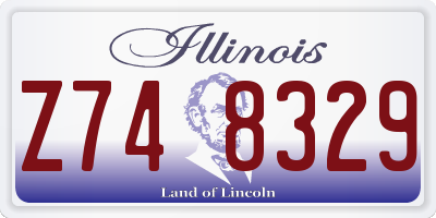 IL license plate Z748329