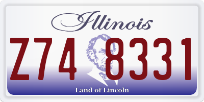IL license plate Z748331