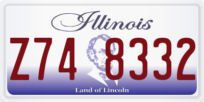 IL license plate Z748332