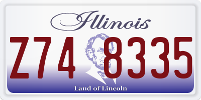 IL license plate Z748335