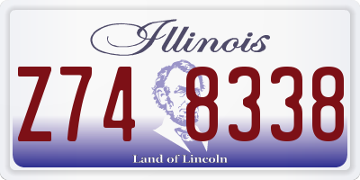 IL license plate Z748338