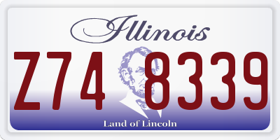 IL license plate Z748339