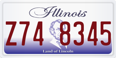 IL license plate Z748345