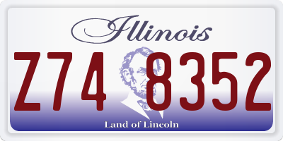IL license plate Z748352