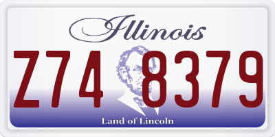 IL license plate Z748379