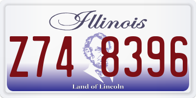 IL license plate Z748396