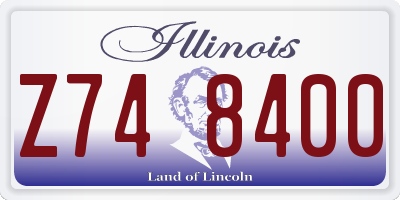 IL license plate Z748400