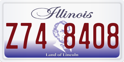 IL license plate Z748408