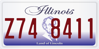 IL license plate Z748411