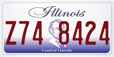 IL license plate Z748424