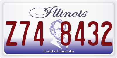 IL license plate Z748432