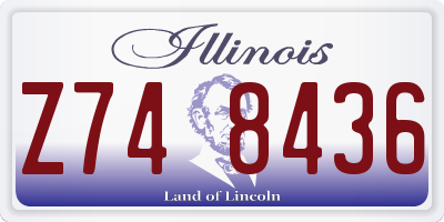 IL license plate Z748436