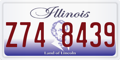 IL license plate Z748439