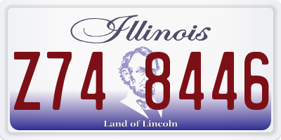 IL license plate Z748446