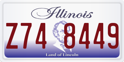 IL license plate Z748449