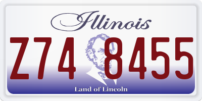 IL license plate Z748455
