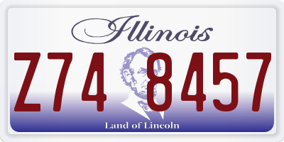 IL license plate Z748457
