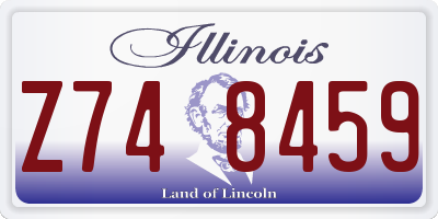 IL license plate Z748459