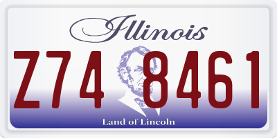IL license plate Z748461