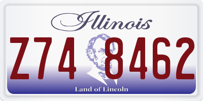 IL license plate Z748462