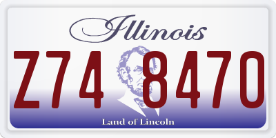 IL license plate Z748470