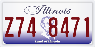 IL license plate Z748471