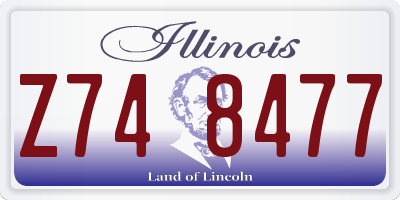 IL license plate Z748477