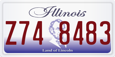 IL license plate Z748483
