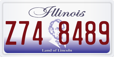 IL license plate Z748489