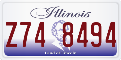 IL license plate Z748494