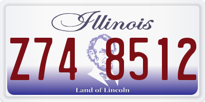 IL license plate Z748512